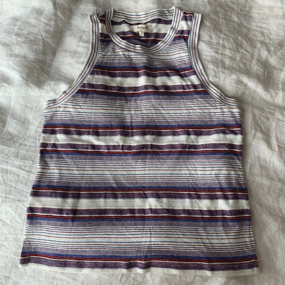Madewell Tops - Madewell Striped Raceback Tank Top